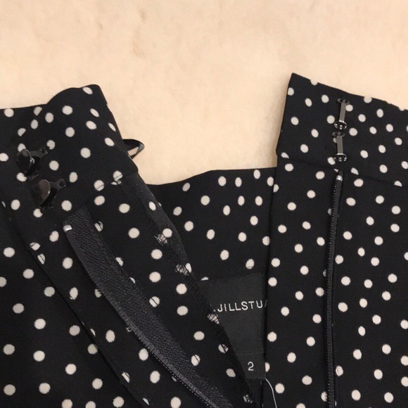 JILL Jill Stuart Wide Leg Polka Dot Pants. 2 - Picture 9 of 10